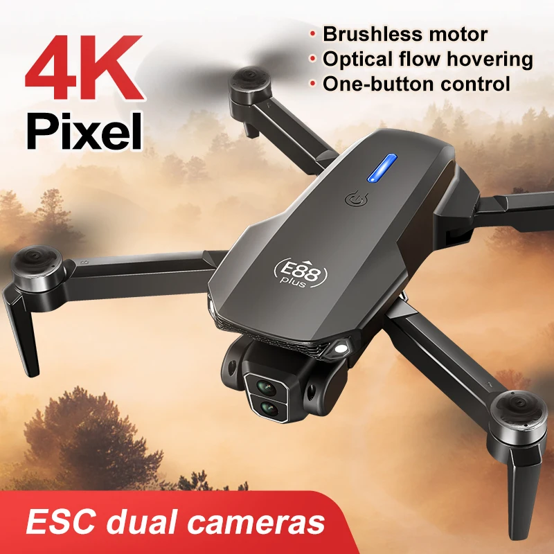 New E88 Plus Quadcopter Drone: - Drone Camera Hd 评论和价格