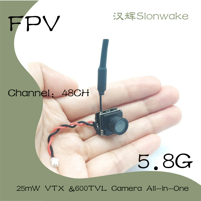 Slonwake 5.8G 48CH 25mW FPV VT - Drone Camera Wide Angle 评论和价格