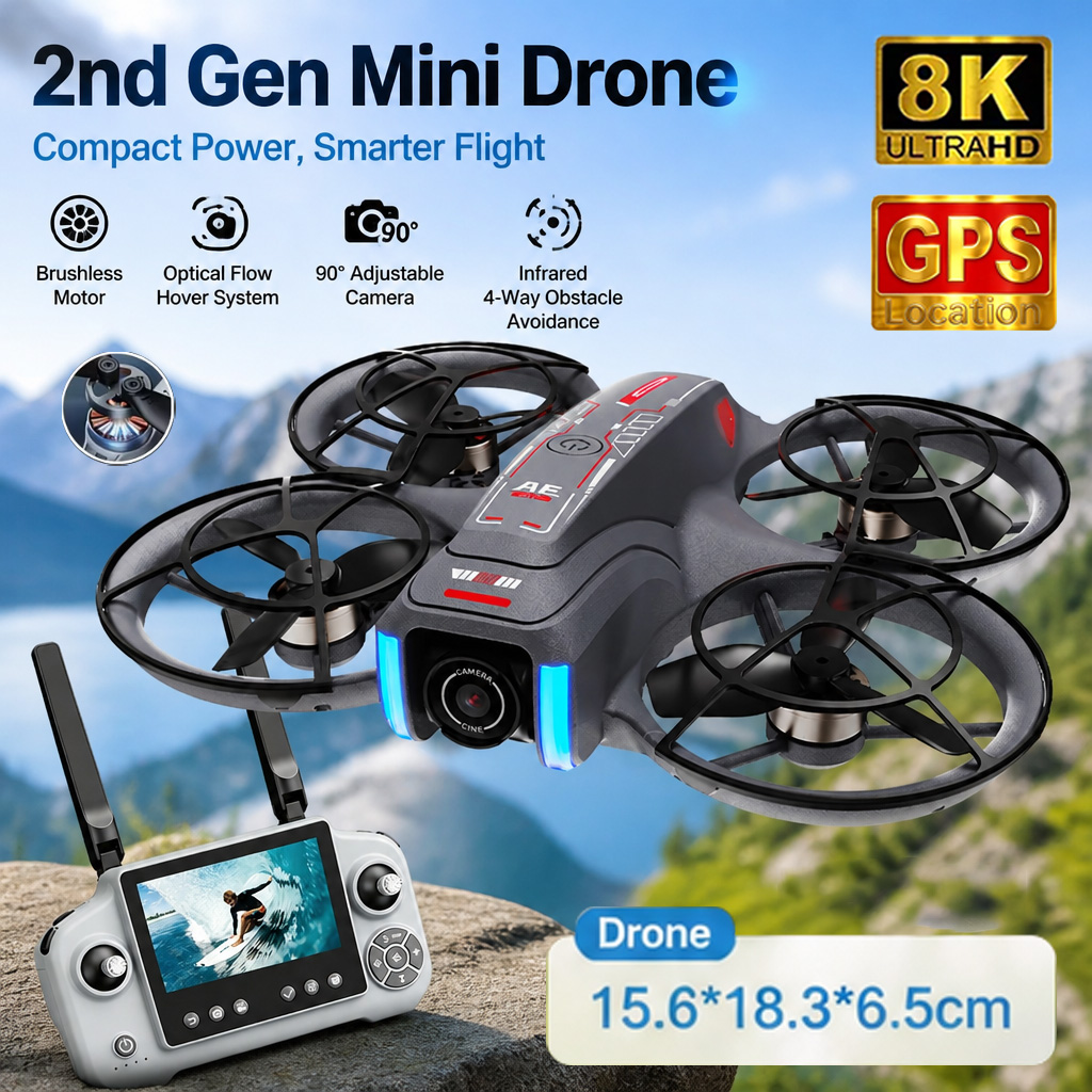 AE21 Mini Drone Toy 8K HD Dual - Drone Camera Night Vision 评论和价格
