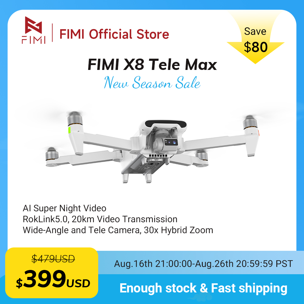 FIMI X8 Tele Max Drone 1/2-inc - Drone Camera Wide Angle 评论和价格